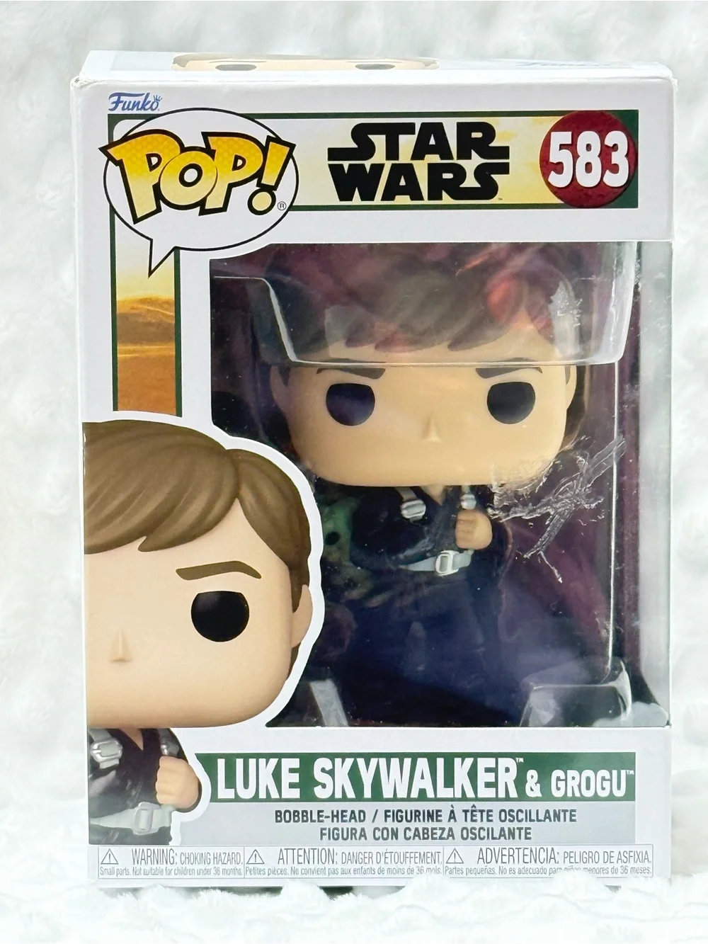 Funko Pop! Star Wars Luke Skywalker & Grogu Vinyl Figure  #583